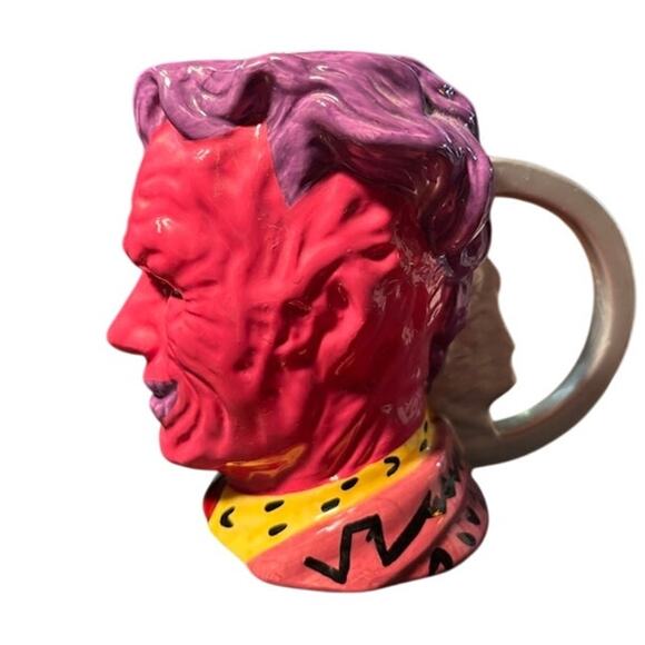 Vintage 1995 DC comics Mug Two Face Batman. Ceramic pink purple EUC rare VTG - Picture 2 of 7